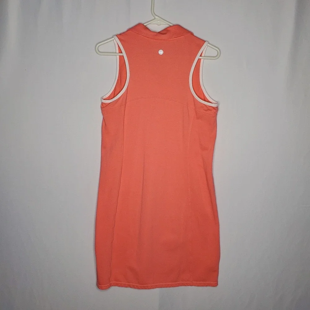 T By‎ Talbots Polo Shirt Dress Small UPF50 Sleeveless Golf Pickleball Tennis - Picture 2 of 7
